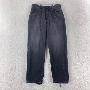 Amish‎ Jeans Womens Size 29 Black Rebecca Recycled Denim Baggy Straight Leg